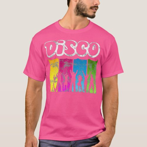 70s Disco Dancers Retro 60s Party Club Dancing T_Shirt