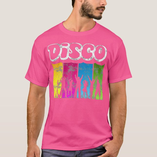 70s Disco Dancers Retro 60s Party Club Dancing T-Shirt (Front)
