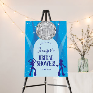 70s Disco Dancing Queen Bridal Shower Welcome Foam Board