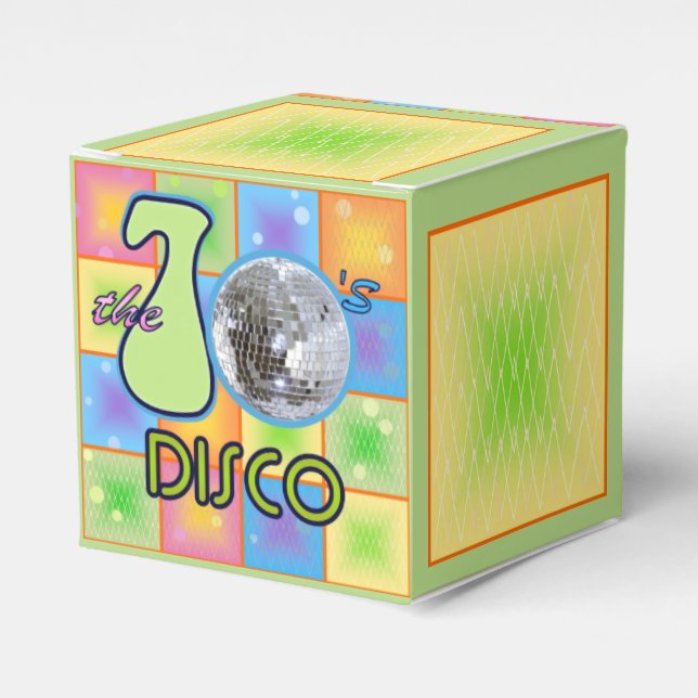 70s Disco Favor Boxes (Front Side)