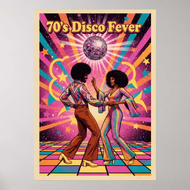 70's Disco Fever V07 Poster (Front)