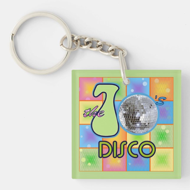 70s Disco Keychain (Front)
