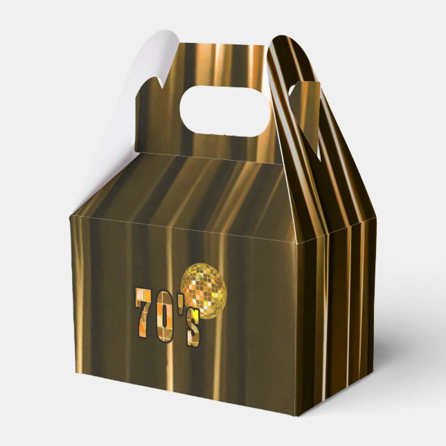 70s Disco Party Favor Boxes (Front Side)