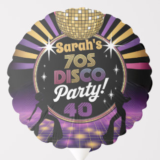 70's disco party seventies hippy birthday rave balloon
