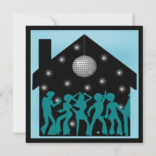 70s Disco Theme House Party Announcements
