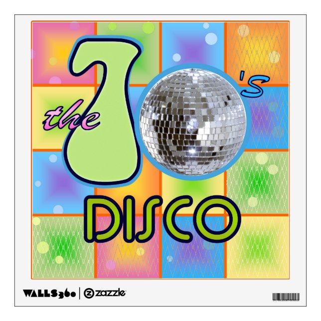 70s Disco Wall Decal (Front)