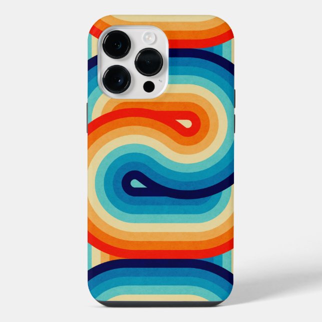 70s Double Wave Iphone Case (Back)