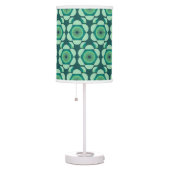 70s floral vibe - green and blue table lamp (Right)