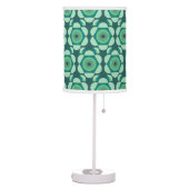70s floral vibe - green and blue table lamp (Left)