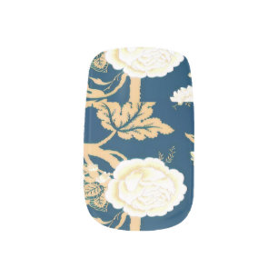 70's Flower Pattern Minx Nail Art