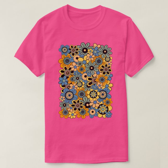 70s flower power T-Shirt (Design Front)