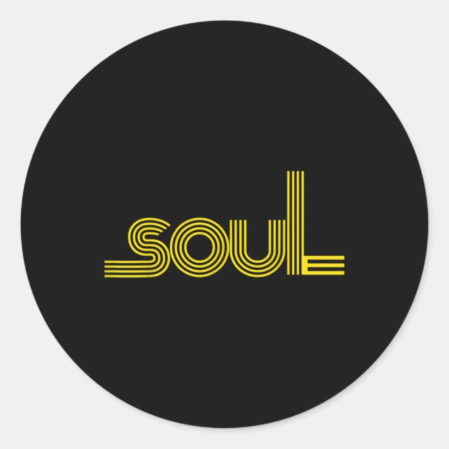 70s Funk Afro Soul Boogie Dance Love Train Classic Round Sticker (Front)