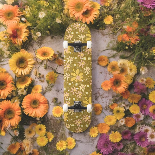 70s Garden Yellow Skateboard (Creator Uploaded)