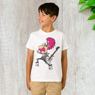 70s Glam Rock Star Pink Mohawk Punk Musician T-Shirt