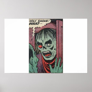 70s Golden age Horror vintage comics Poster