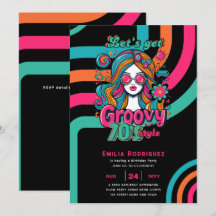70s Groovy Boogie Retro Disco Birthday Party
