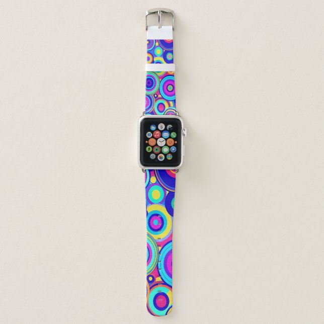 '70s Groovy Circles Watch Band (Front)