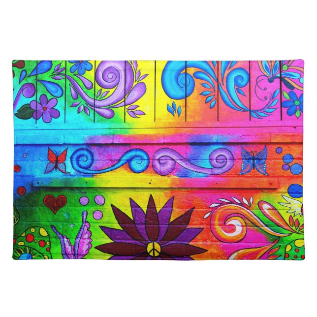 70's groovy hippie placemat (Front)