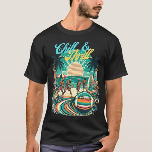 70s Groovy Sports Beachwear T_Shirt