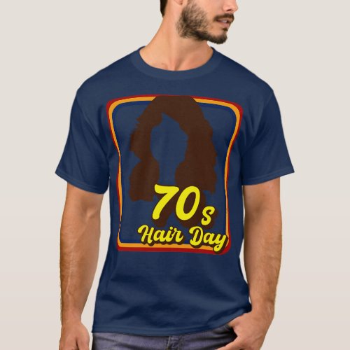 70s Hair Day Brown T_Shirt
