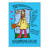 70's HIPPIE GIRL TRUTHSEEKER CARD (Front)