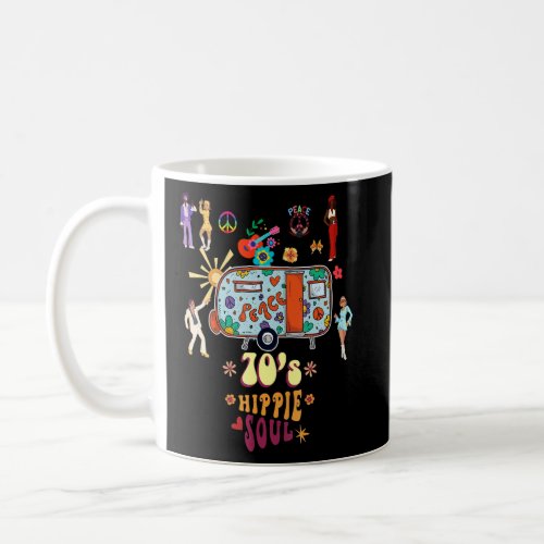 70s Hippie Soul seventies theme party outfit  Coffee Mug