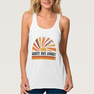 70s Inpired Retro Summer Sunset Sunrise Sun Rays Tank Top