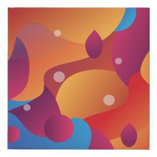 70s Lava Lamp Canvas Print – Retro Vibes in Color