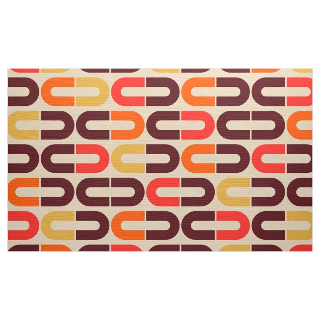 70s magnet shape retro fabric pattern (Yard)