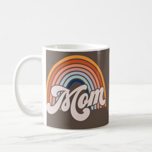 70s Mom Rainbow Retro Mom  Coffee Mug