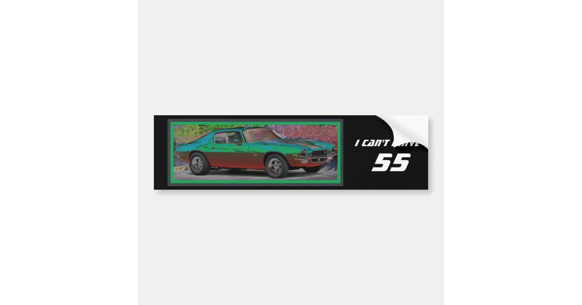 70s Muscle Car Bumper Sticker