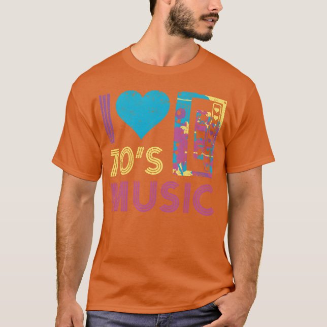 70's Music I love 70's Music Music Audio Cassette T-Shirt (Front)