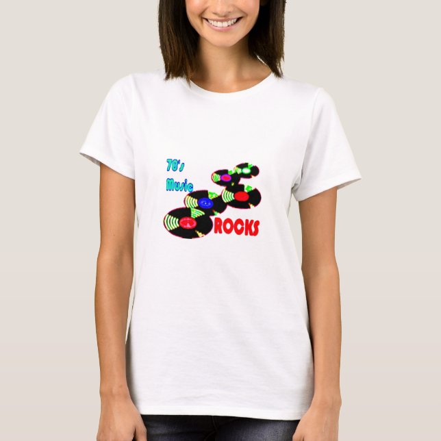 70's Music Rocks T-Shirt (Front)