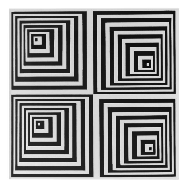 70s Op Art Acrylic Print (Front)