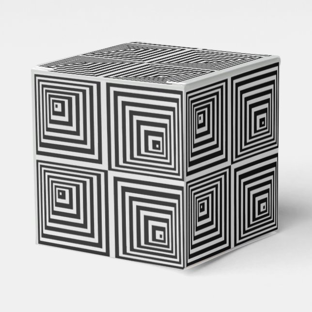 70s Op Art Favor Boxes (Front Side)