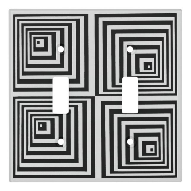 70s Op Art Light Switch Cover (Front)