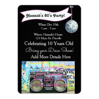 80s party cassette tape invitations zazzle