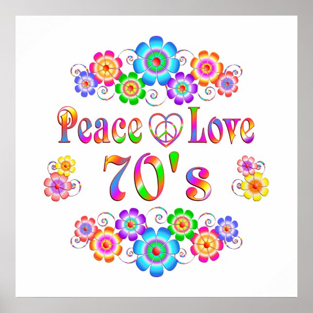 70s Peace Love Poster (Front)