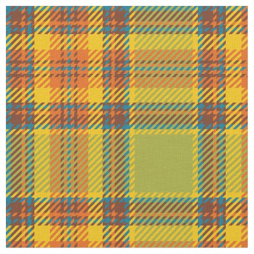 70s  plaid green fabric