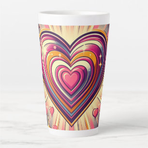 70s pop art heart/Valentine's Mug