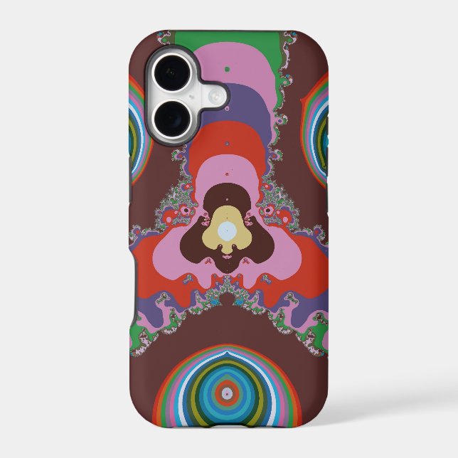 70s Psychedelic Pattern Retro Art Iphone Case (Back)