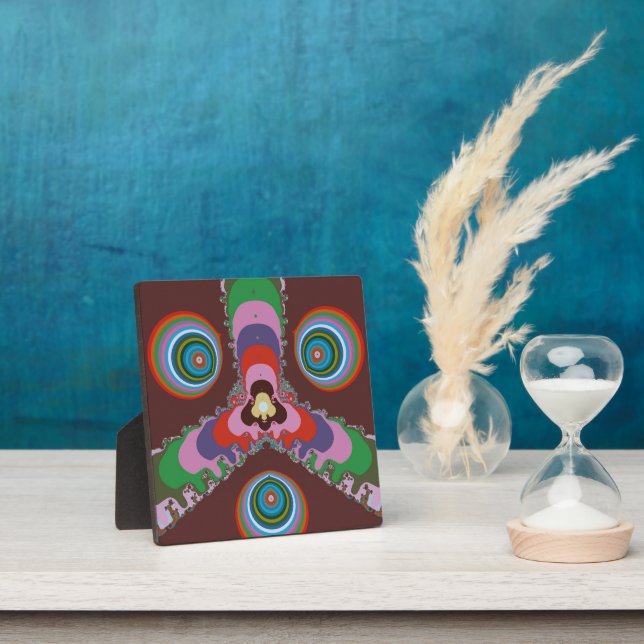 70s Psychedelic Pattern Retro Art Plaque (Insitu)