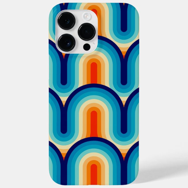 70s Rainbow Curves Case-Mate iPhone Case (Back)