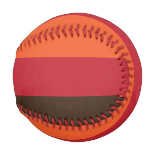 70s Retro 3 Striped Vintage Color Pattern Baseball