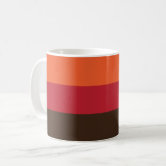 70s Colors Red Orange Yellow Abstract Design Coffee Mug | Zazzle