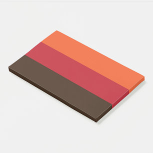 70s Retro 3 Striped Vintage Color Pattern Post-it Notes
