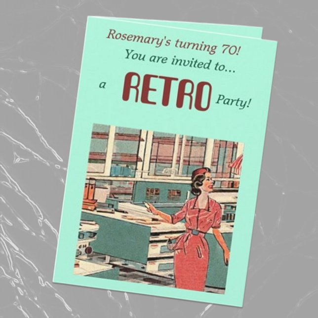 70s Retro Birthday Invite (Creator Uploaded)