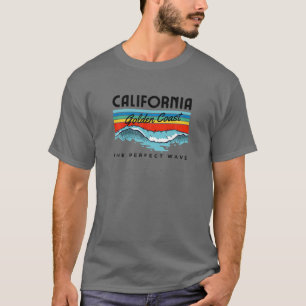 70'S Retro California Graphic Sunset Vintage Surf T-Shirt
