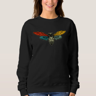 70s Retro Cicada  Insect  Adults Kids 2021 Brood x Sweatshirt