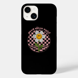 70's Retro Daisy Good Vibes Only Case-Mate iPhone 14 Case